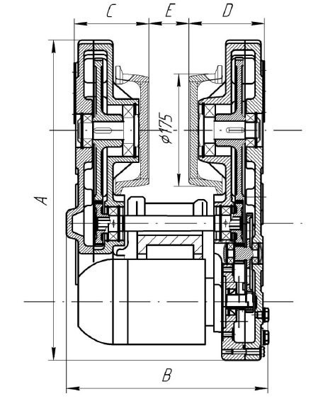 Редуктор РВЦ-320: размеры