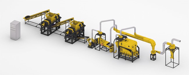 Линии по переработке шин EcoGold 400, EcoGold 550, EcoGold 700, EcoGold 1400, EcoGold 4000 Super